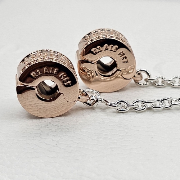 Authentic Pandora Two Safety Chain Clip - Picture 2 of 9